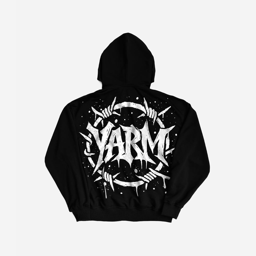 Зіп-худі YARM Grim, оверсайз, чорне