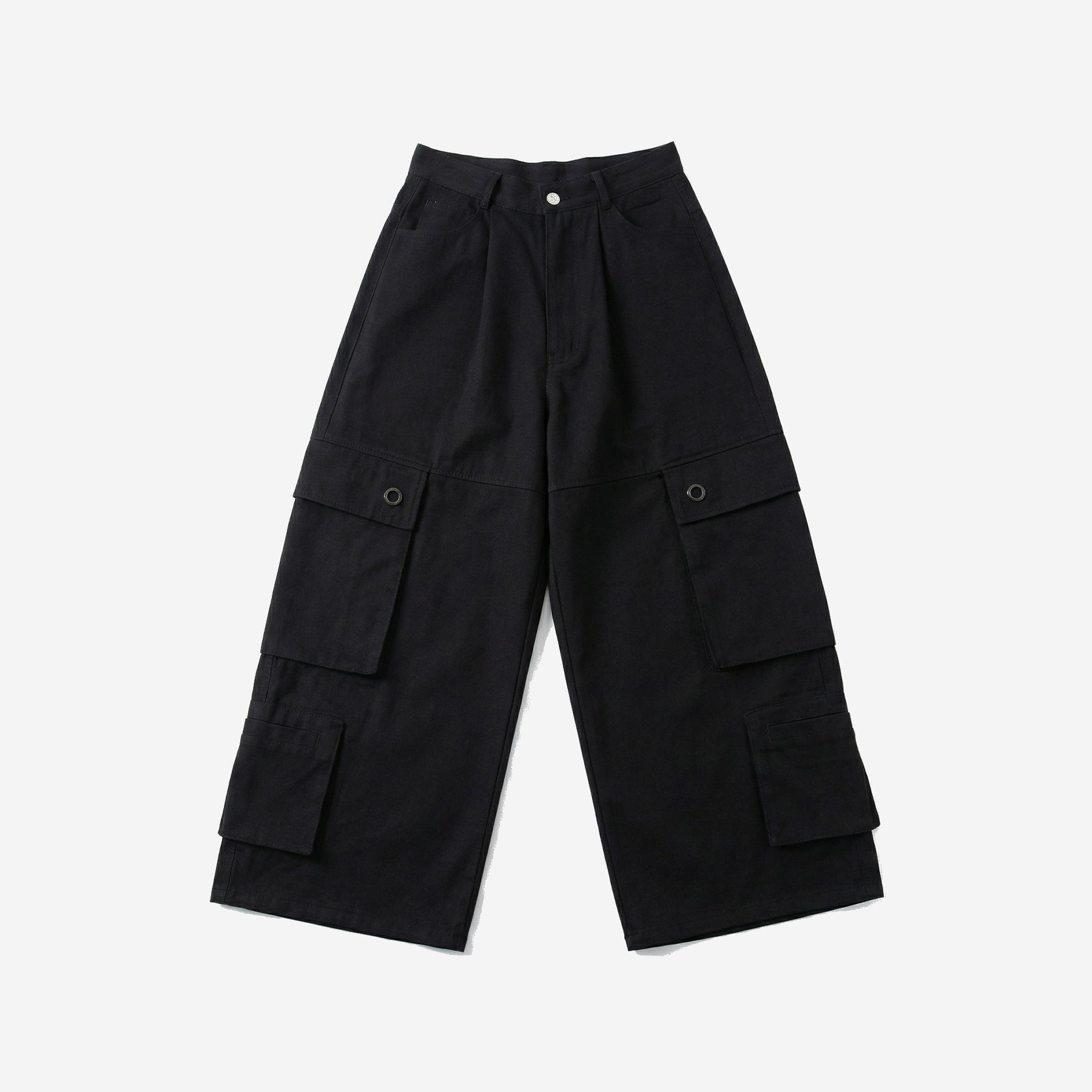 Штани карго Baggy Split чорні демі